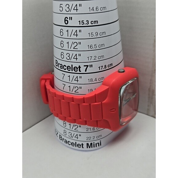 Nixon Rubber Player Neon Pink Diamond Accent 45Mm Watch New Battery 100M Quartz - Picture 6 of 11